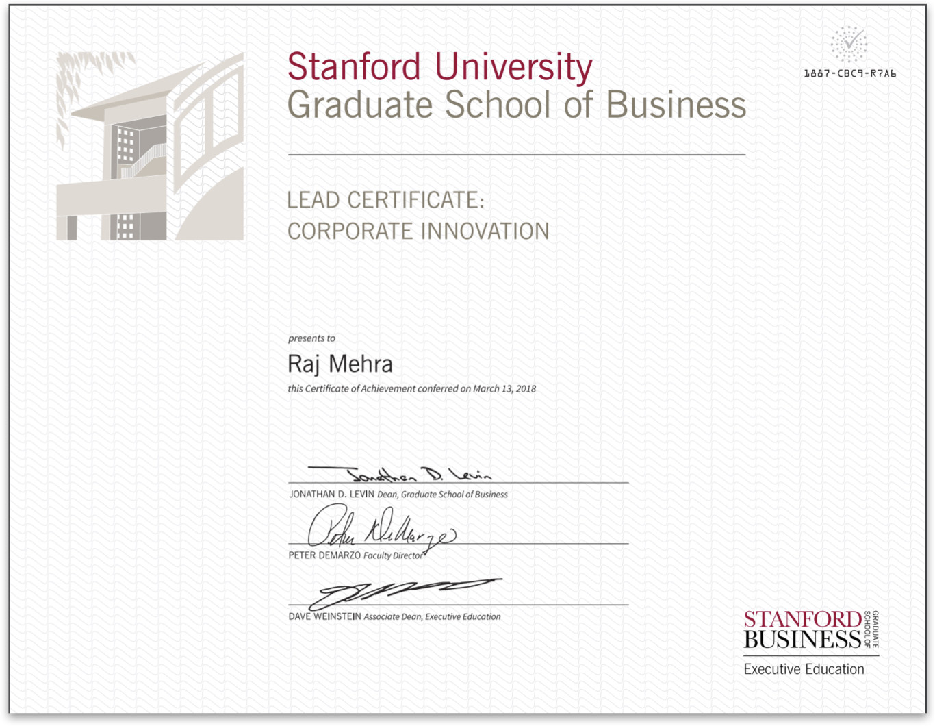 Stanford LEAD Certificate